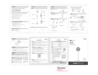 Midea美的 落地扇RoHSSAG25CA220V,1Ph50Hz__耀石黑产品货号SAG25CA